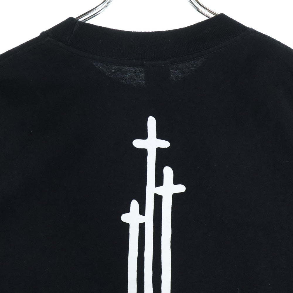 CHROME HEARTS(クロムハーツ) OLD RS3クロスプリント 長袖Tシャツ ブラック