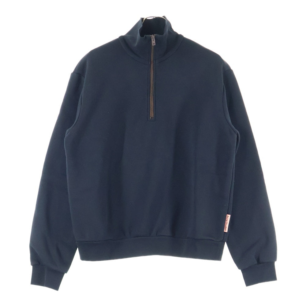 Acne Studios(アクネ ストゥディオズ) PINK LABEL ZIPPER SWEATER ハーフジップ スウェット ブラック FN-UX-SWEA000016