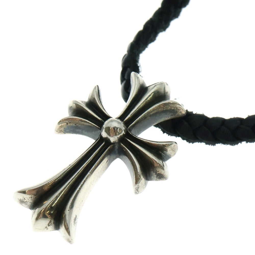 CHROME HEARTS(クロムハーツ) CH CRS SMLスモールCHクロス BC ボロチップブレイド ネックレス シルバー BCA220