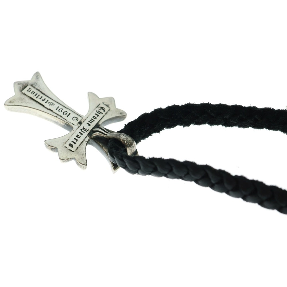 CHROME HEARTS(クロムハーツ) CH CRS SMLスモールCHクロス BC ボロチップブレイド ネックレス シルバー BCA220