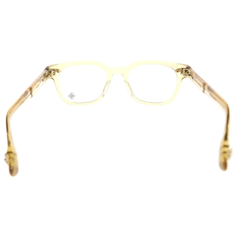 CHROME HEARTS(クロムハーツ) DRIPPIN クロスモチーフテンプル ウェリントンフレーム サングラス ゴールド