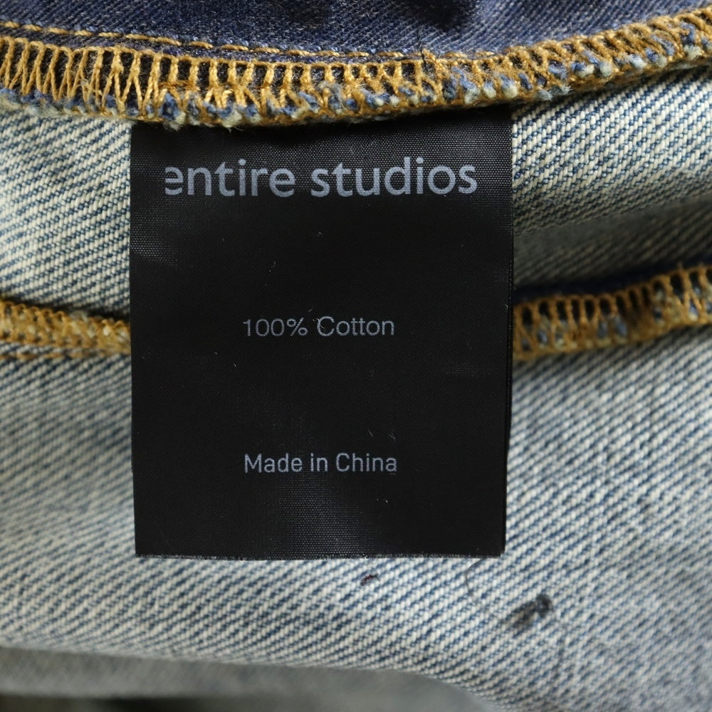 entire studios(エンタイア スタジオ) HEAVY DENIM CARGO デニムカーゴパンツ インディゴ ES2430SW