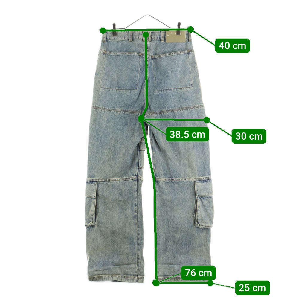 entire studios(エンタイア スタジオ) HEAVY DENIM CARGO デニムカーゴパンツ インディゴ ES2430SW