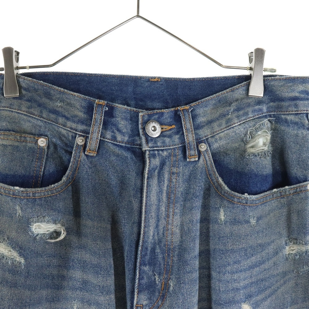 FR(13)NDS(フレンズ) 23AW HDKダメージ ワイド デニムパンツ インディゴ 23A-PTL071-RF