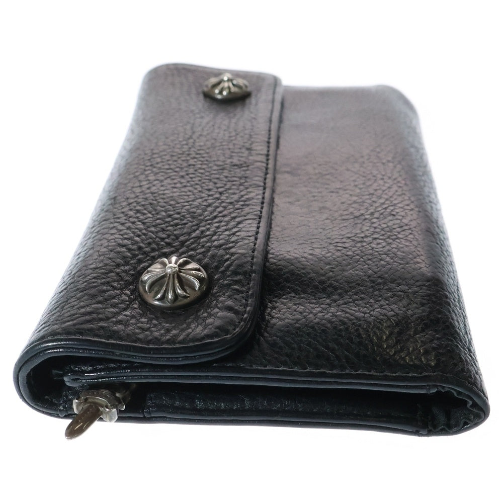 CHROME HEARTS(クロムハーツ) WAVE ウェーブ レザーウォレット 財布 ブラック BCA375