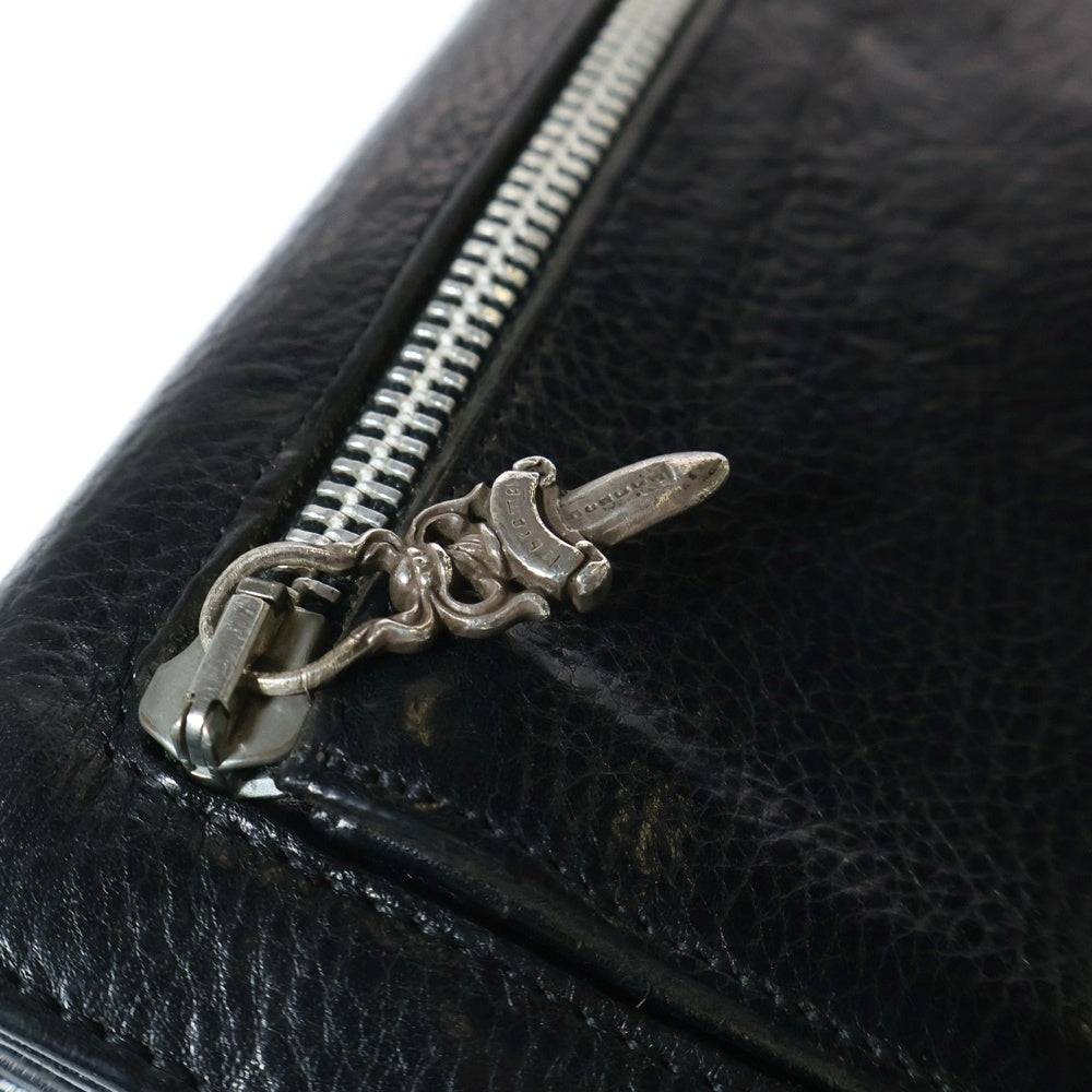 CHROME HEARTS(クロムハーツ) WAVE ウェーブ レザーウォレット 財布 ブラック BCA375