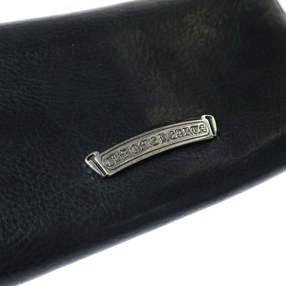 CHROME HEARTS(クロムハーツ) JUDY CROSS BALL ジュディ クロス ボール ボタン レザーウォレット 長財布 ブラック BCA366
