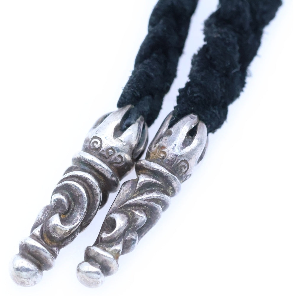 CHROME HEARTS(クロムハーツ) BS FLUER BSフレアペンダント シルバー ネックレストップ レザーブレイド シルバー