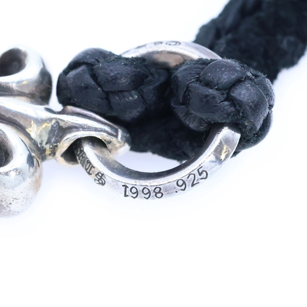 CHROME HEARTS(クロムハーツ) BS FLUER BSフレアペンダント シルバー ネックレストップ レザーブレイド シルバー