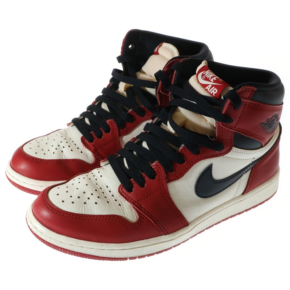 NIKE(ナイキ) AIR JORDAN 1 HIGH OG CHICAGO LOST & FOUND DZ5485-612 エアジョーダン1ハイロストアンドファウンド ハイカットスニーカー ホワイト/レッド US8.5/26.5cm
