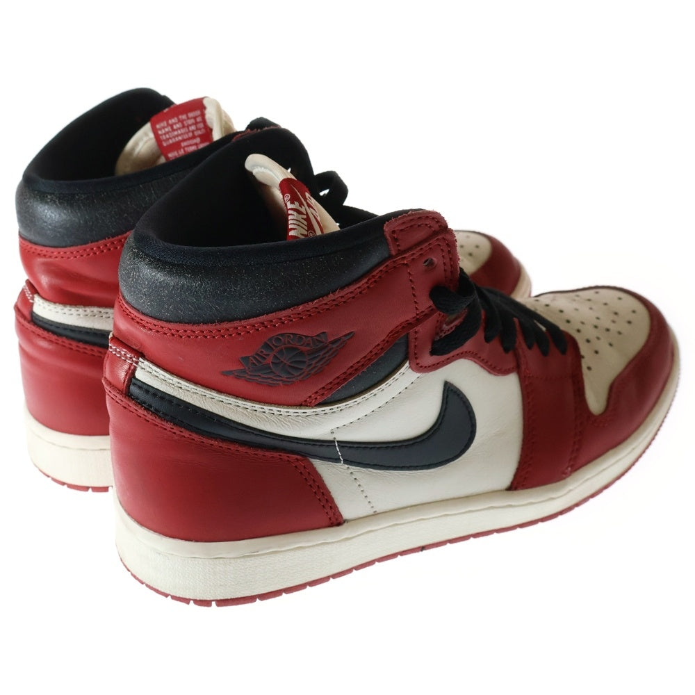 NIKE(ナイキ) AIR JORDAN 1 HIGH OG CHICAGO LOST & FOUND DZ5485-612 エアジョーダン1ハイロストアンドファウンド ハイカットスニーカー ホワイト/レッド US8.5/26.5cm