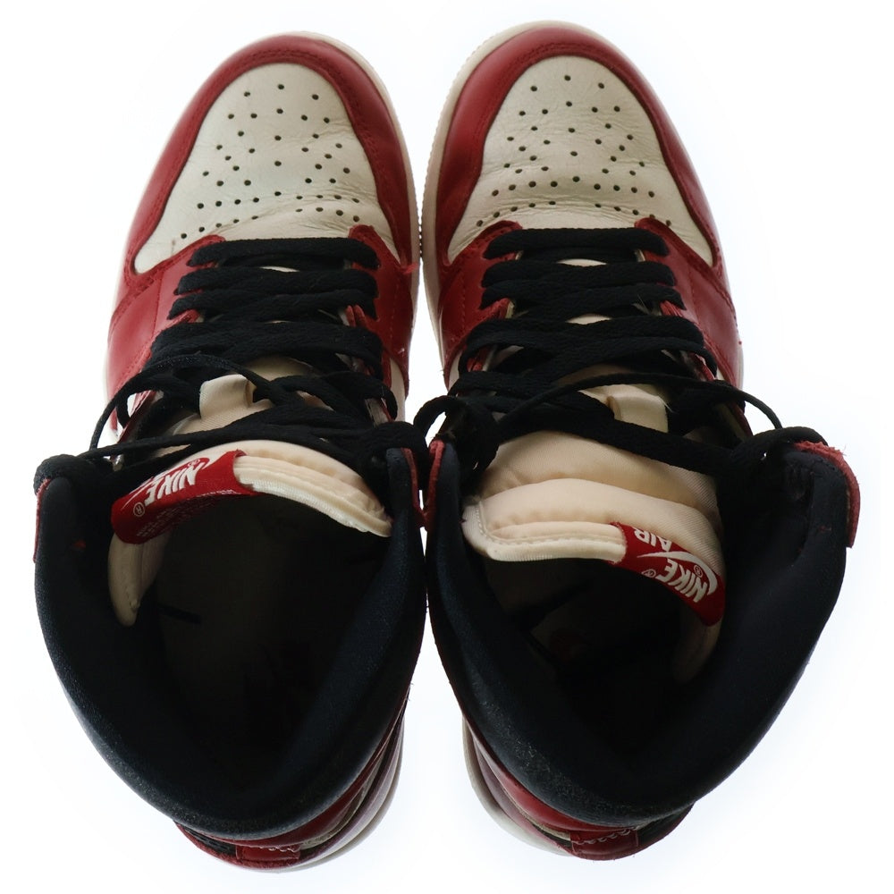 NIKE(ナイキ) AIR JORDAN 1 HIGH OG CHICAGO LOST & FOUND DZ5485-612 エアジョーダン1ハイロストアンドファウンド ハイカットスニーカー ホワイト/レッド US8.5/26.5cm