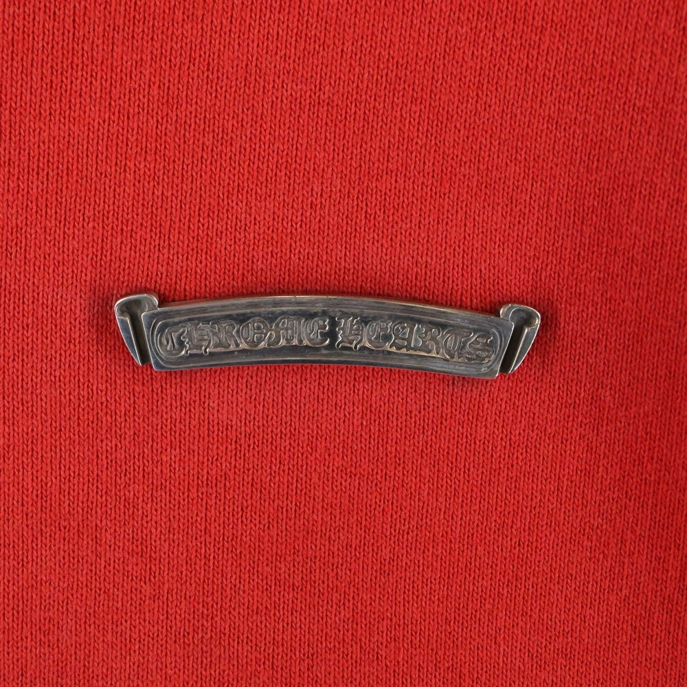 CHROME HEARTS(クロムハーツ) SAILIN ON ZIP HD セメタリークロス刺繍ジップアップパーカー レッド
