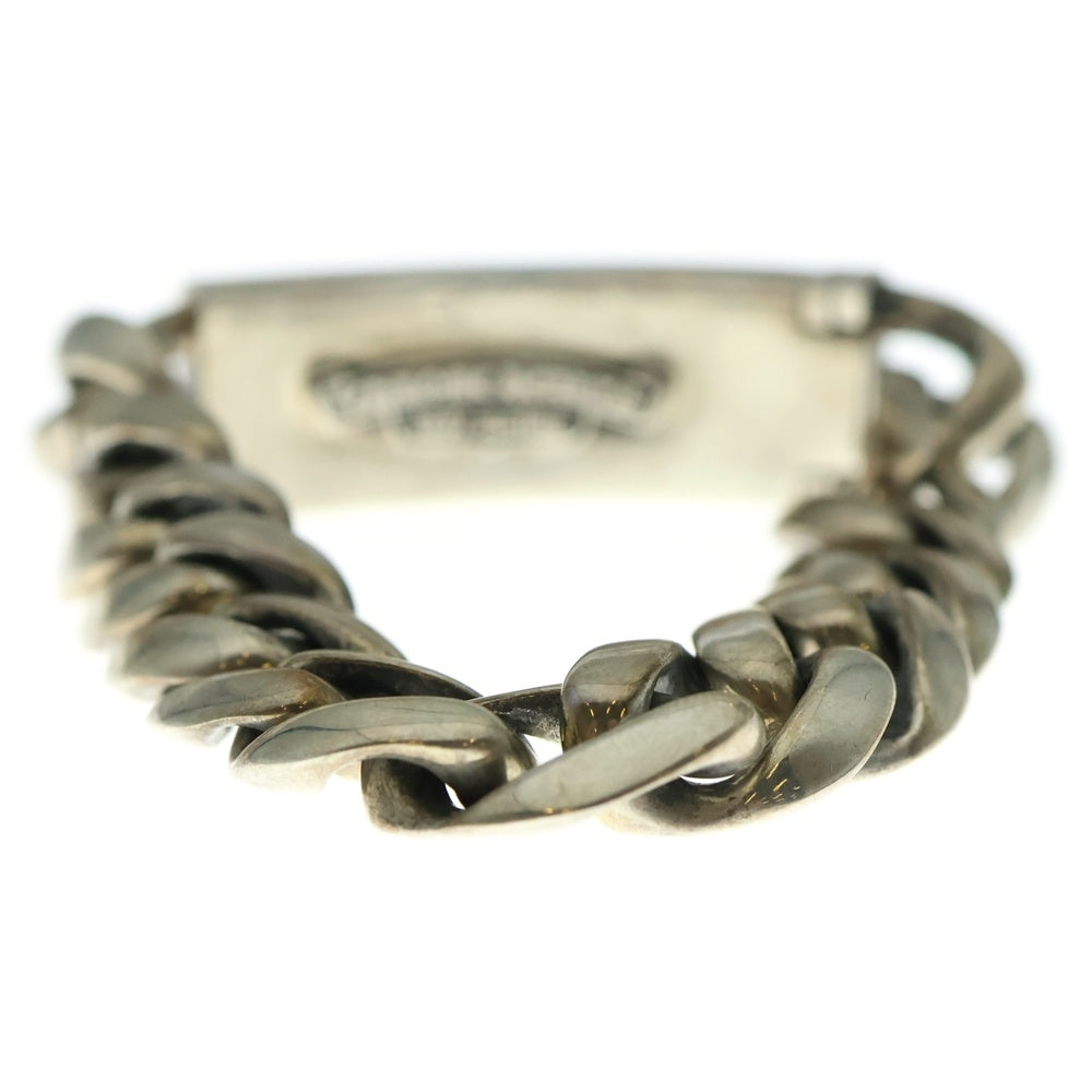 CHROME HEARTS(クロムハーツ) ID FLORAL CRS フローラルクロスIDクラシックリンク ブレスレット 13LINK シルバー BCA164