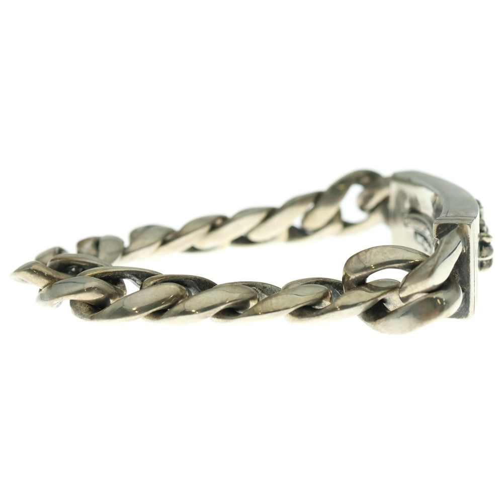 CHROME HEARTS(クロムハーツ) ID FLORAL CRS フローラルクロスIDクラシックリンク ブレスレット 13LINK シルバー BCA164