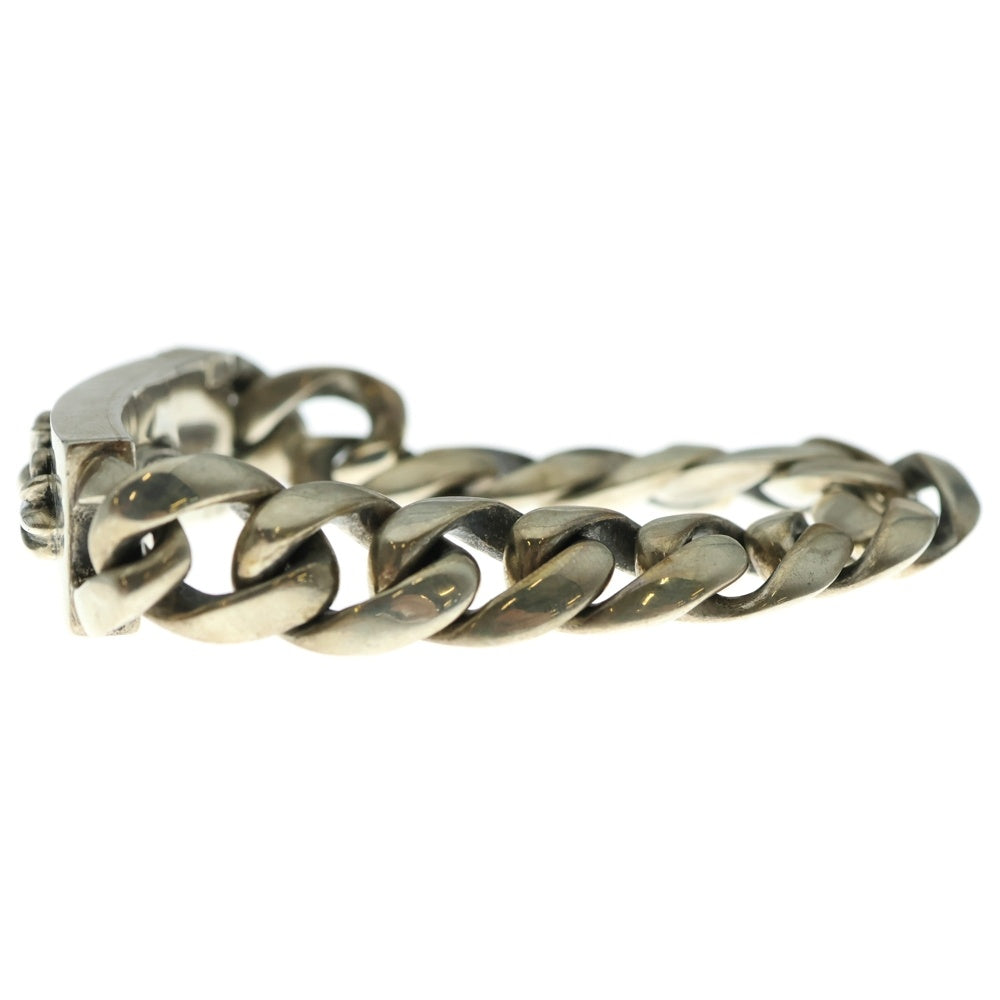 CHROME HEARTS(クロムハーツ) ID FLORAL CRS フローラルクロスIDクラシックリンク ブレスレット 13LINK シルバー BCA164