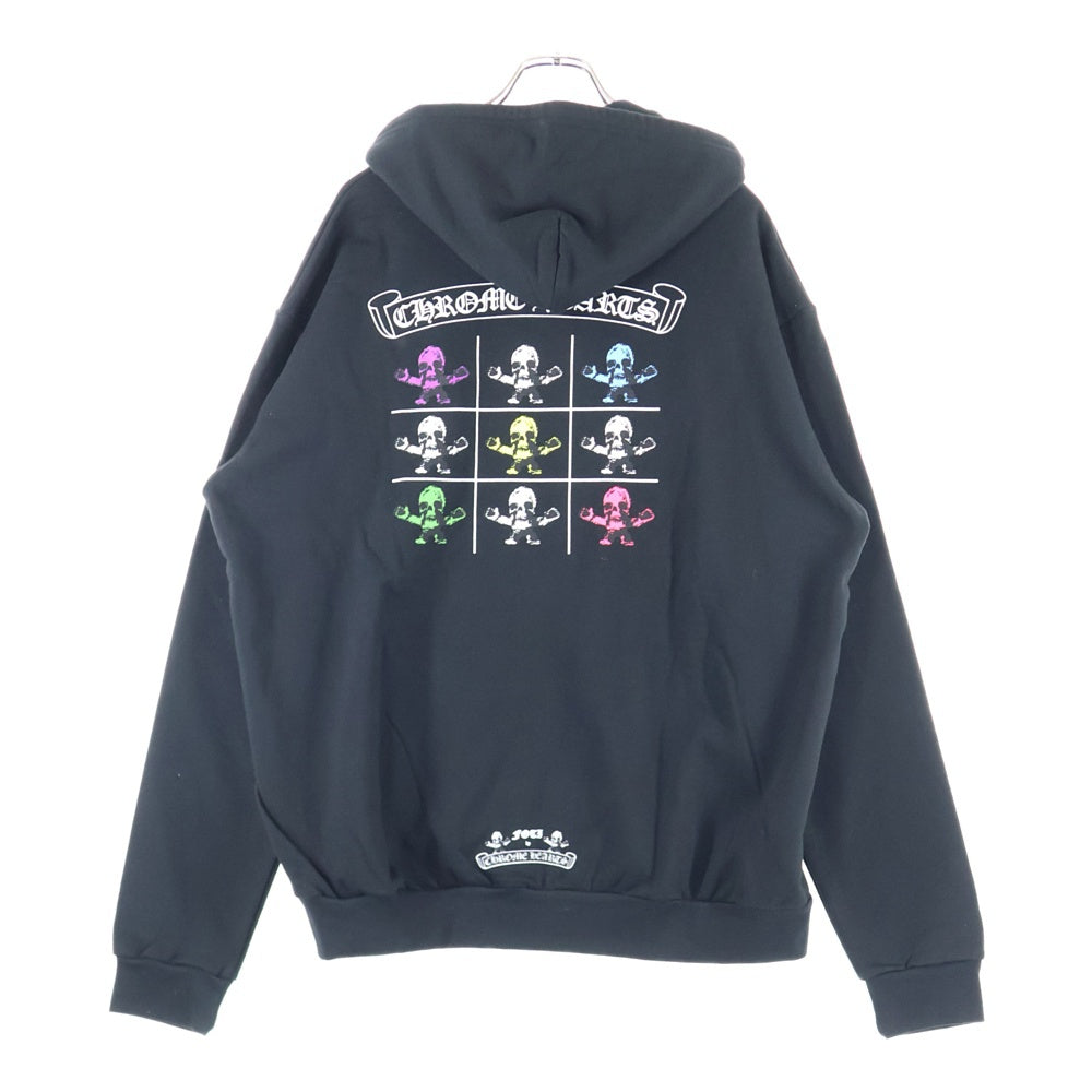 CHROME HEARTS(クロムハーツ) FOTI HOODIE ZIP ジップフォティ バックフォティプリント ジップアップパーカー ブラック