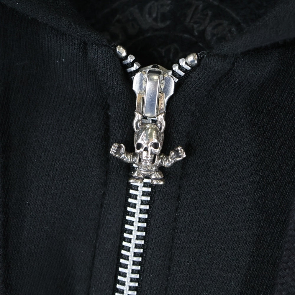 CHROME HEARTS(クロムハーツ) FOTI HOODIE ZIP ジップフォティ バックフォティプリント ジップアップパーカー ブラック