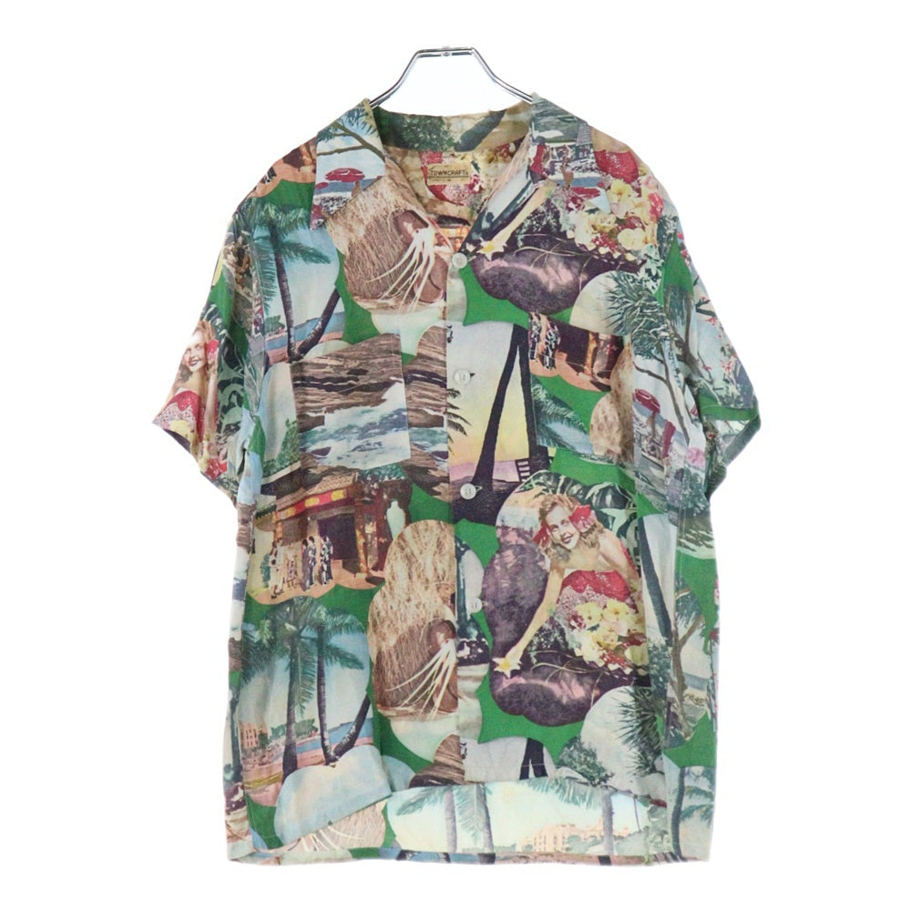 VINTAGE(ヴィンテージ) TOWNCRAFT 総柄 半袖 アロハシャツ