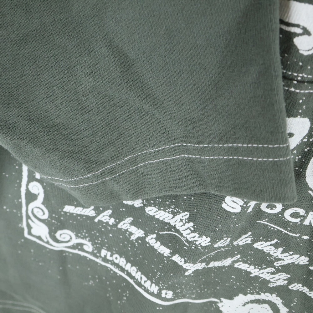 Acne Studios(アクネ ストゥディオズ) フロントロゴ 長袖Tシャツ ポロシャツ グリーン FN-UX-TSHI000142