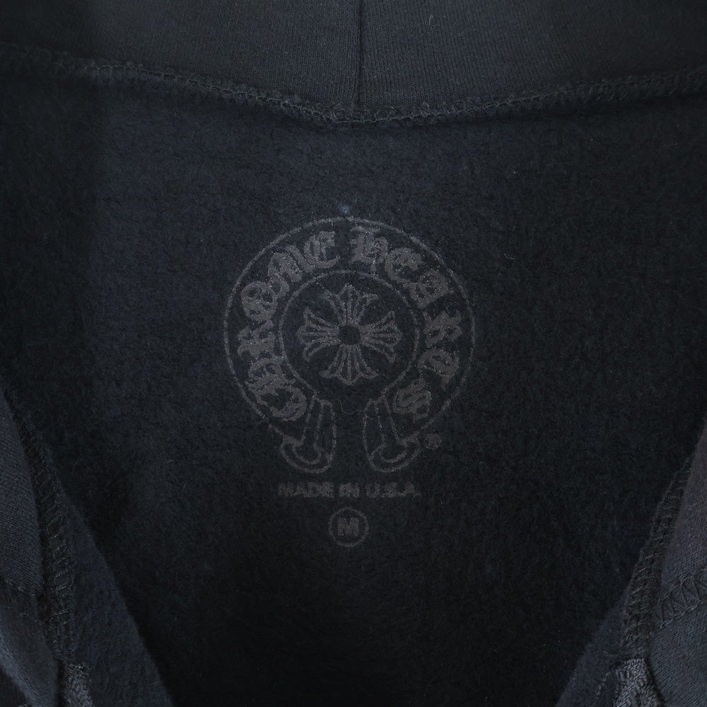 CHROME HEARTS(クロムハーツ) FOTI HOODIE ZIP ジップフォティ バックフォティプリント ジップアップパーカー ブラック