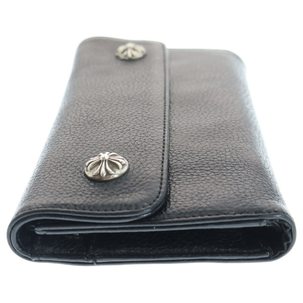 CHROME HEARTS(クロムハーツ) WAVE ウェーブ レザーウォレット 財布 ブラック BCA375