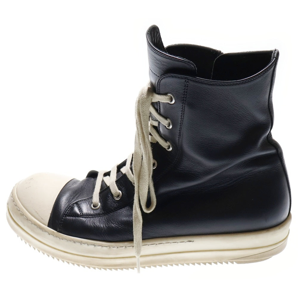 Rick Owens(リックオウエンス) RAMONES ラモーンズ サイドジップ レザーハイカットスニーカー
