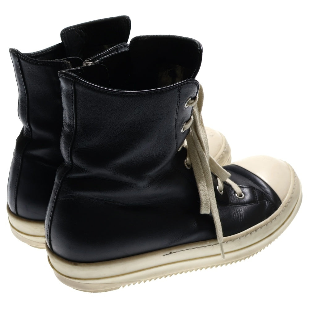 Rick Owens(リックオウエンス) RAMONES ラモーンズ サイドジップ レザーハイカットスニーカー