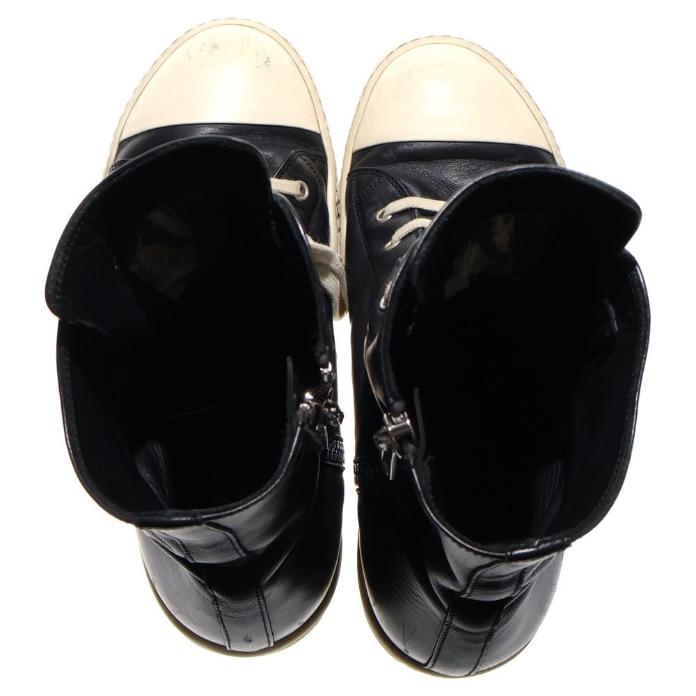 Rick Owens(リックオウエンス) RAMONES ラモーンズ サイドジップ レザーハイカットスニーカー