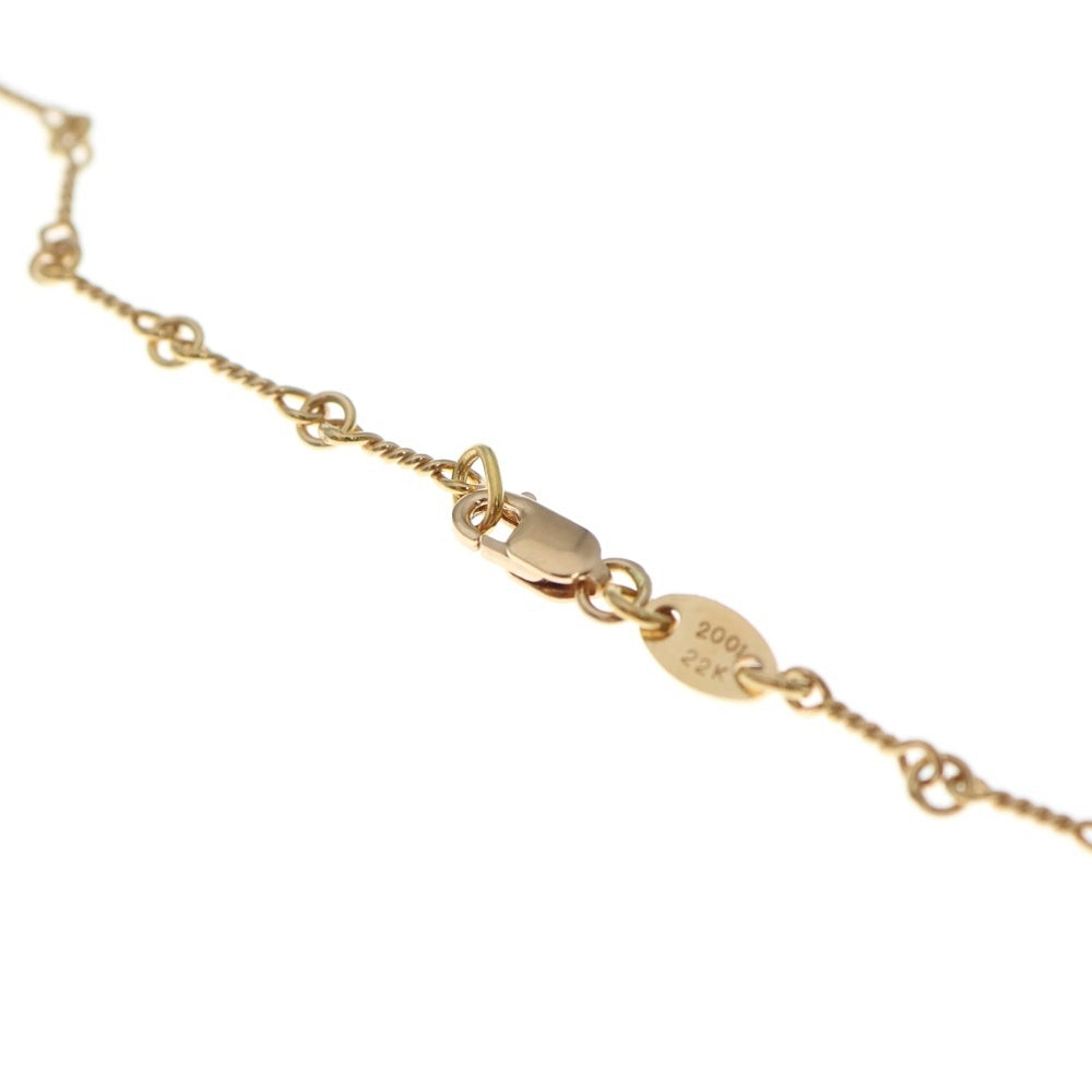 CHROME HEARTS(クロムハーツ) 22K NECKCHAIN T20 ツイストチェーンネックレス 20inch ゴールド BCA015