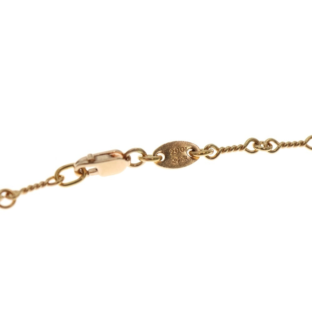 CHROME HEARTS(クロムハーツ) 22K NECKCHAIN T20 ツイストチェーンネックレス 20inch ゴールド BCA015