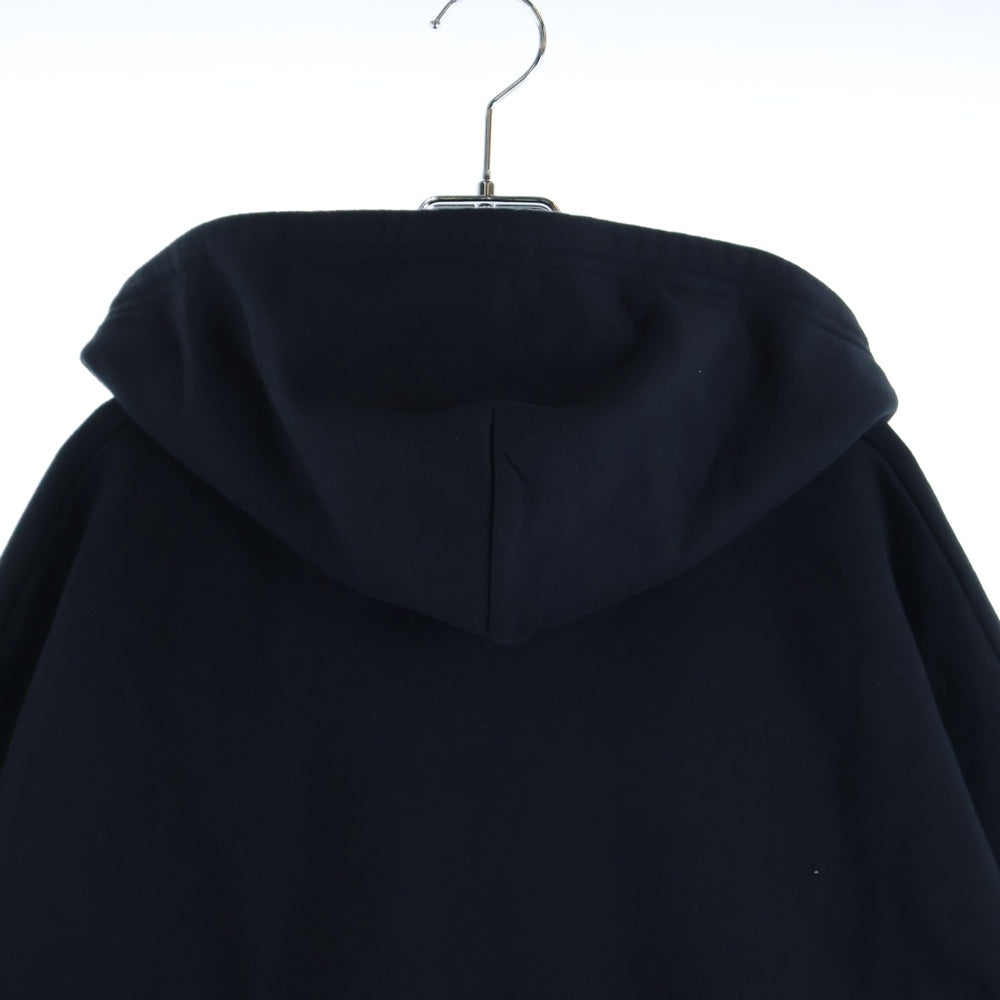 CHROME HEARTS(クロムハーツ) SWTSHRT HD ZIP 袖ロゴプリントジップアップパーカー ブラック