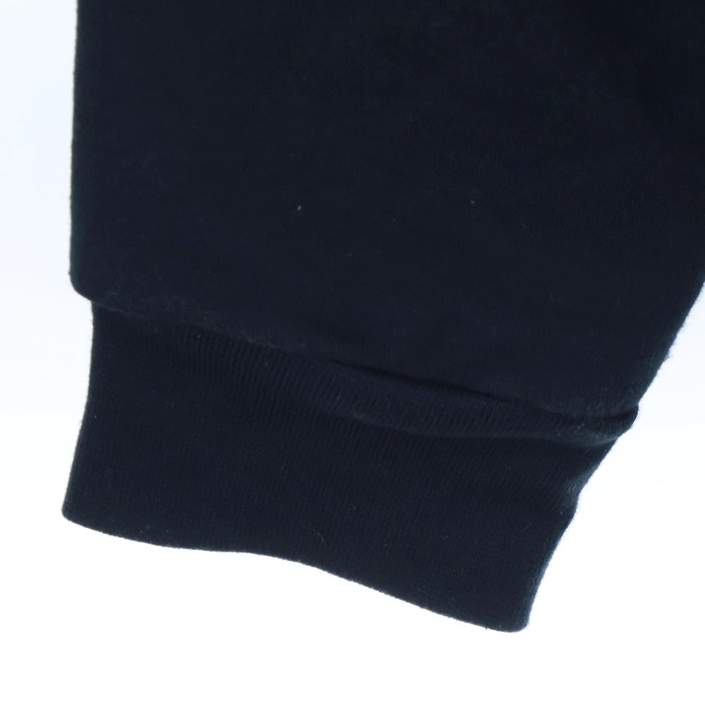 CHROME HEARTS(クロムハーツ) SWTSHRT HD ZIP 袖ロゴプリントジップアップパーカー ブラック