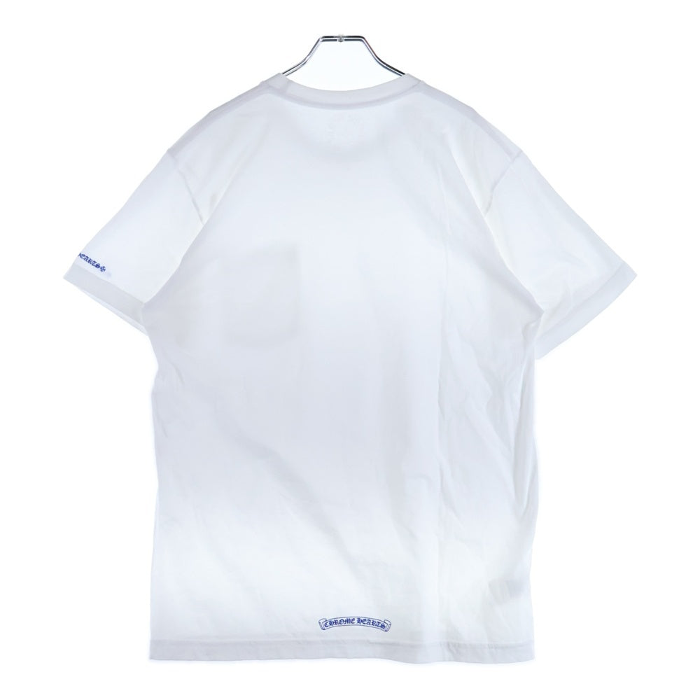 CHROME HEARTS(クロムハーツ) NECK LOGO S/S TEE ネック ロゴプリント 半袖Tシャツ カットソー ホワイト