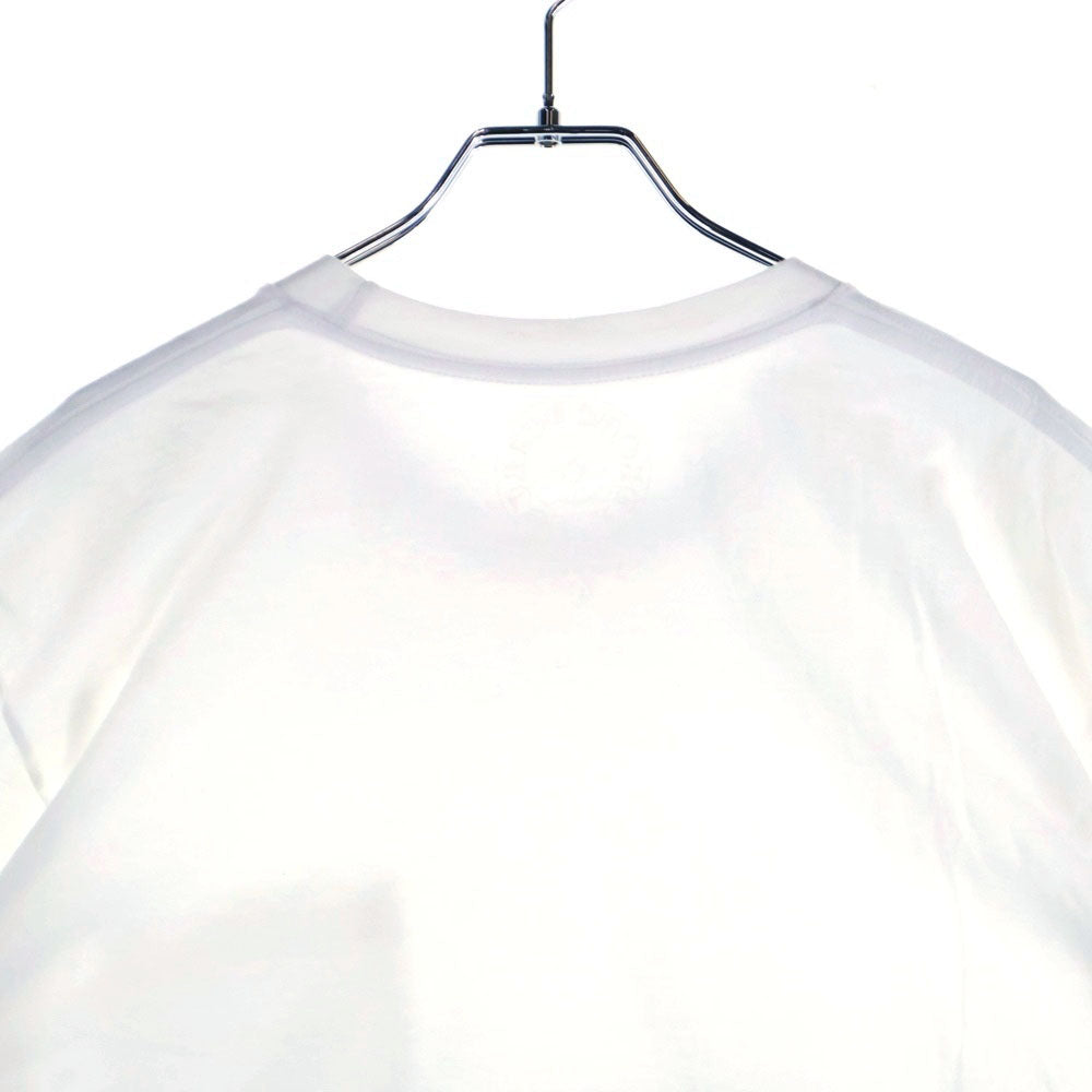 CHROME HEARTS(クロムハーツ) NECK LOGO S/S TEE ネック ロゴプリント 半袖Tシャツ カットソー ホワイト
