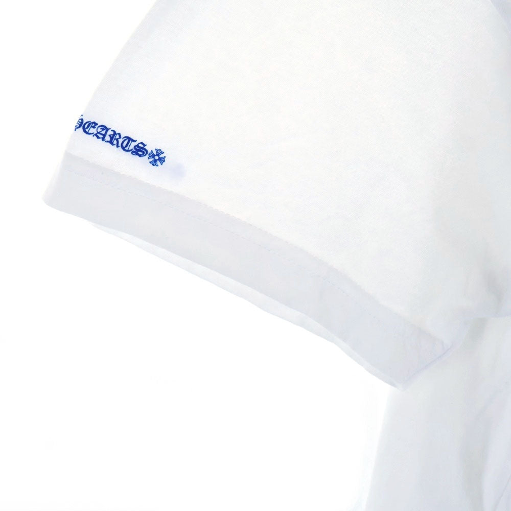 CHROME HEARTS(クロムハーツ) NECK LOGO S/S TEE ネック ロゴプリント 半袖Tシャツ カットソー ホワイト