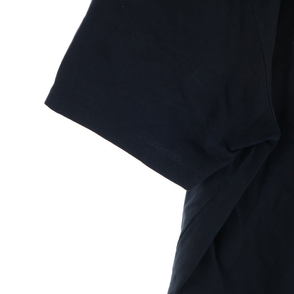 ami paris(アミパリス) カレッジ フロント ロゴ エンブロイダリー 半袖Tシャツ ブラック