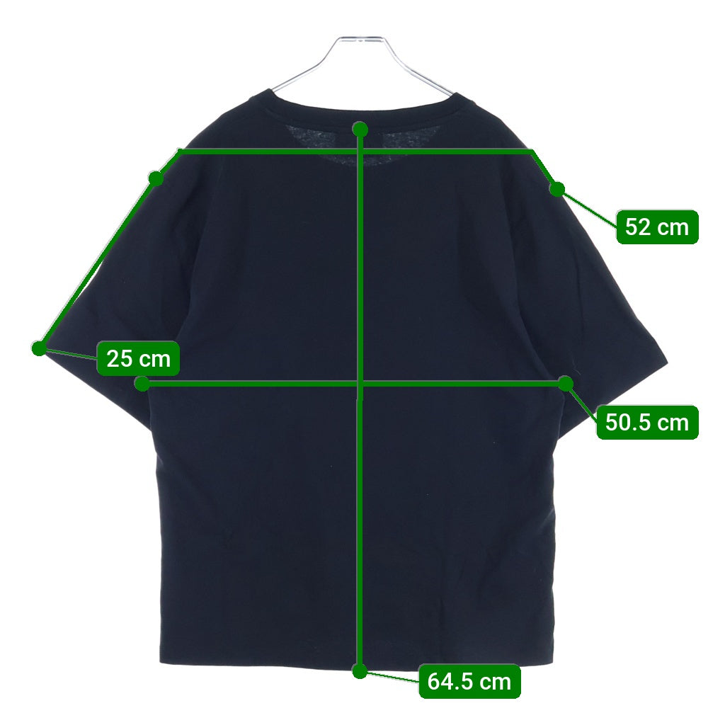 ami paris(アミパリス) カレッジ フロント ロゴ エンブロイダリー 半袖Tシャツ ブラック