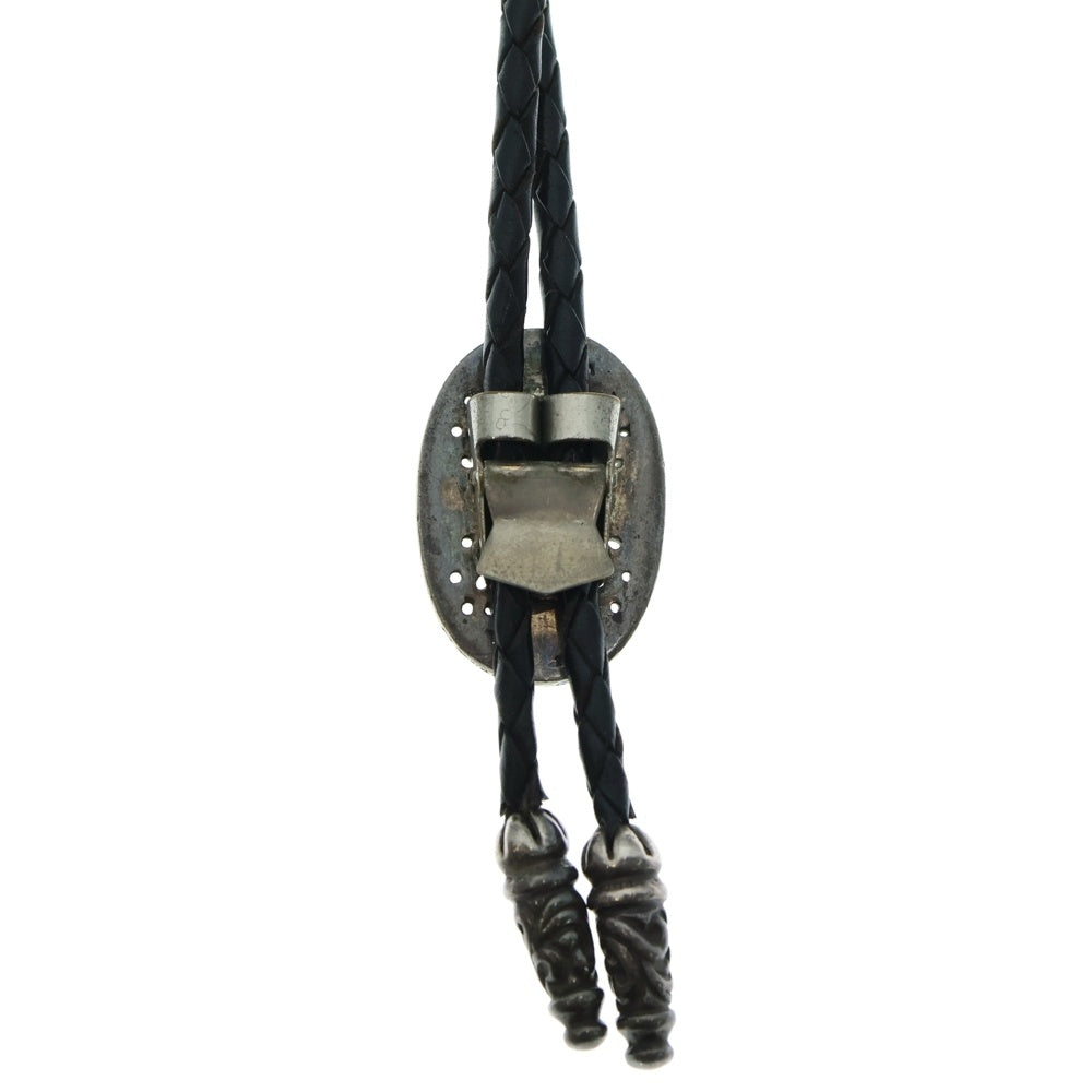 CHROME HEARTS(クロムハーツ) BOLOTIE OVALTINY タイニークラシックオーバルクロス ループタイ シルバー/ブラック BCA209