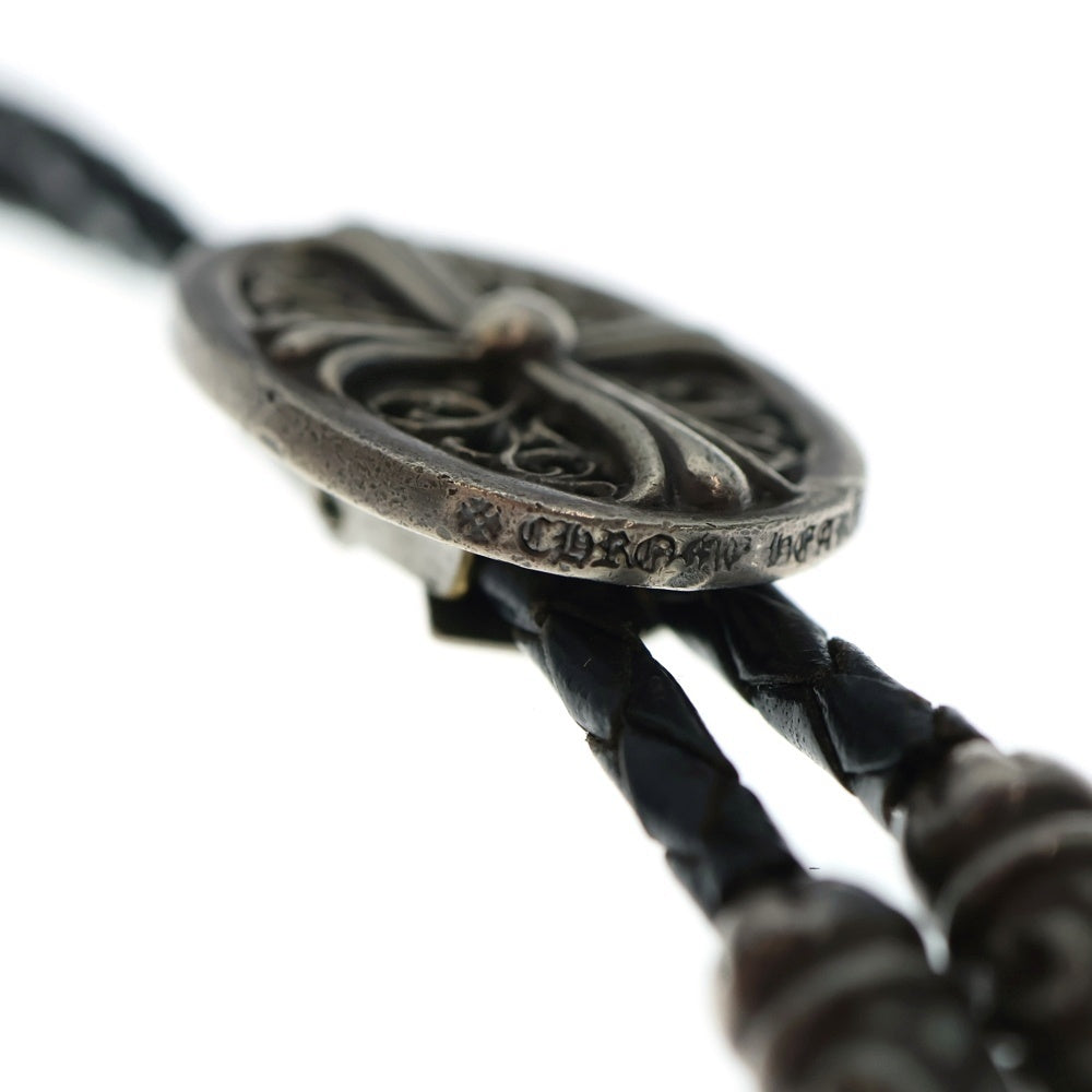CHROME HEARTS(クロムハーツ) BOLOTIE OVALTINY タイニークラシックオーバルクロス ループタイ シルバー/ブラック BCA209
