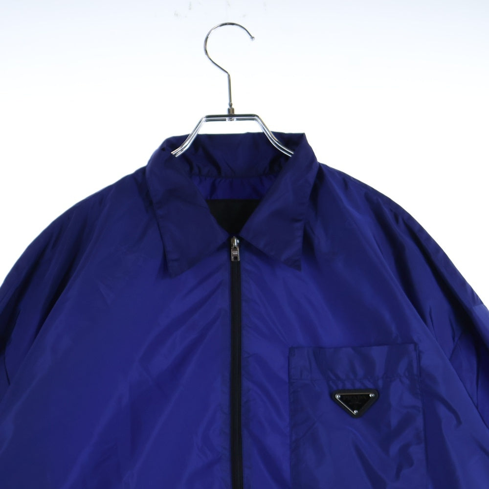 PRADA(プラダ) RE-NYLON 三角プレート ジップアップジャケット ネイビー SC557 S212 1WQ9