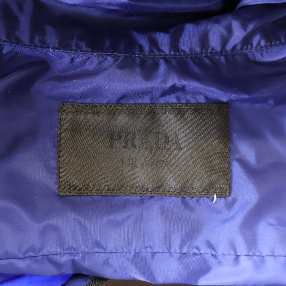 PRADA(プラダ) RE-NYLON 三角プレート ジップアップジャケット ネイビー SC557 S212 1WQ9