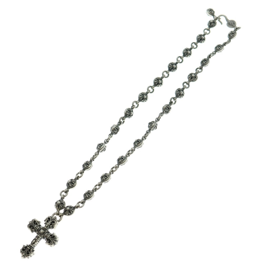 CHROME HEARTS(クロムハーツ) #1 CRSBL CHN FILIG CRS クロスボールチェーン フィリグリークロスXS ネックレス シルバー BCA191
