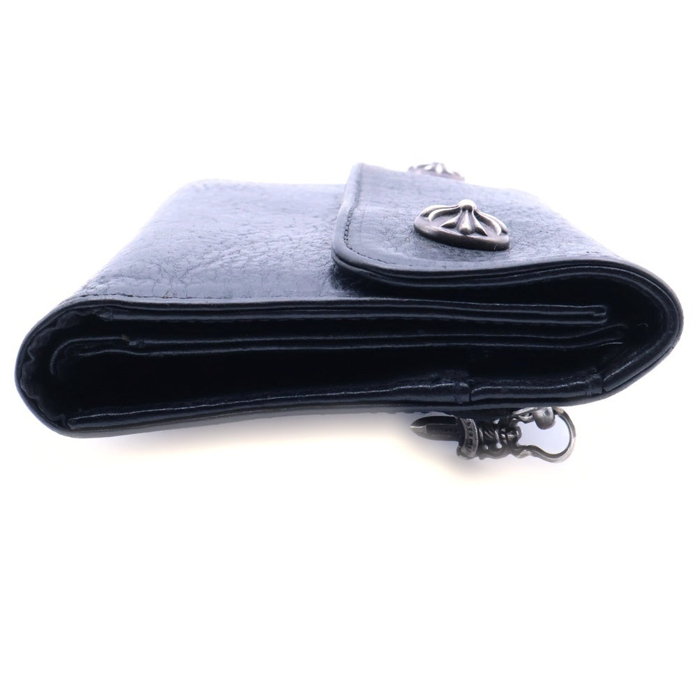 CHROME HEARTS(クロムハーツ) WAVE ウェーブ レザーウォレット 財布 ブラック BCA374