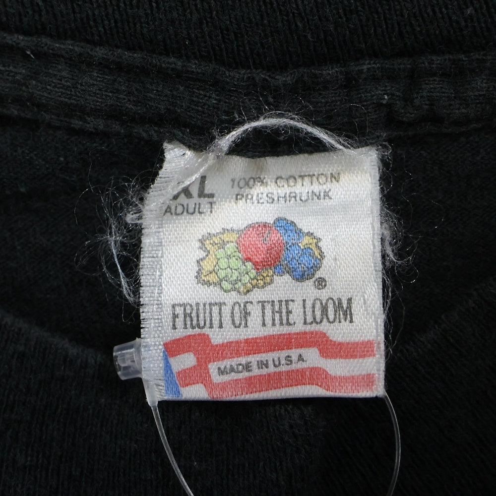 VINTAGE(ヴィンテージ) 90s FASHION VICTIM フロントプリント スカルデザイン 半袖Tシャツ ブラック