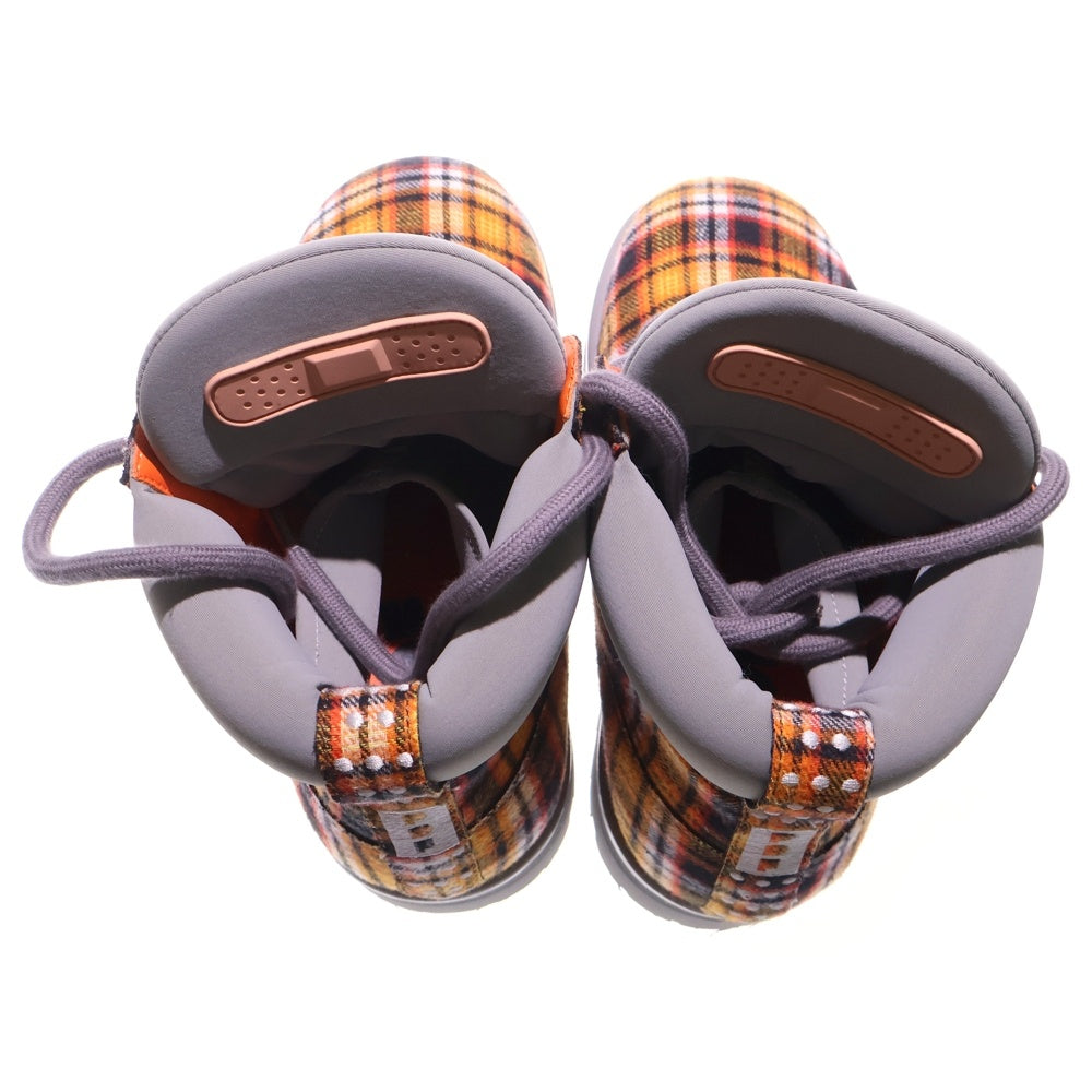 PDF(ピーディーエフ) STRADA LOW TARTAN ハイカットブーツ オレンジ dfm45012s0013pc-org