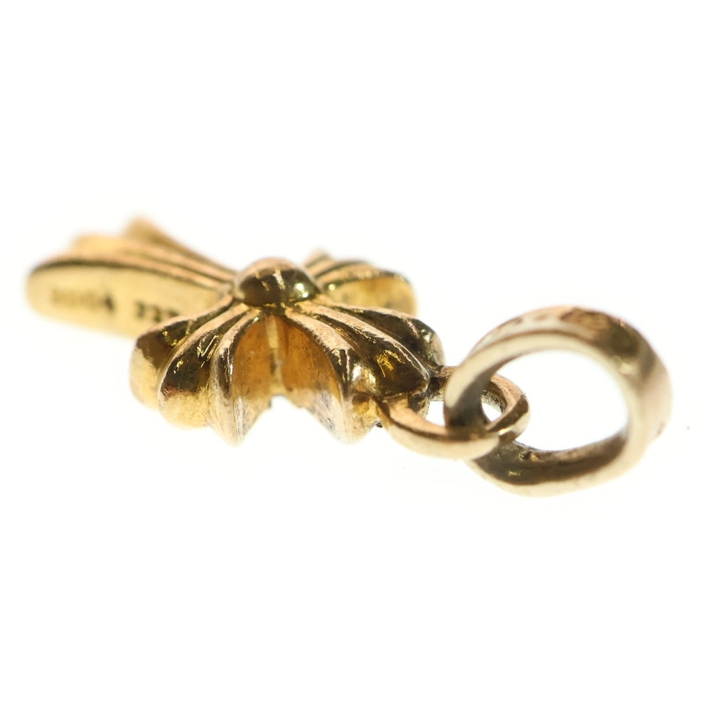 CHROME HEARTS(クロムハーツ) 22K CRS BBYFAT P/PSAP ベイビーファットクロス PAVEピンクサファイア ペンダントトップ ゴールド