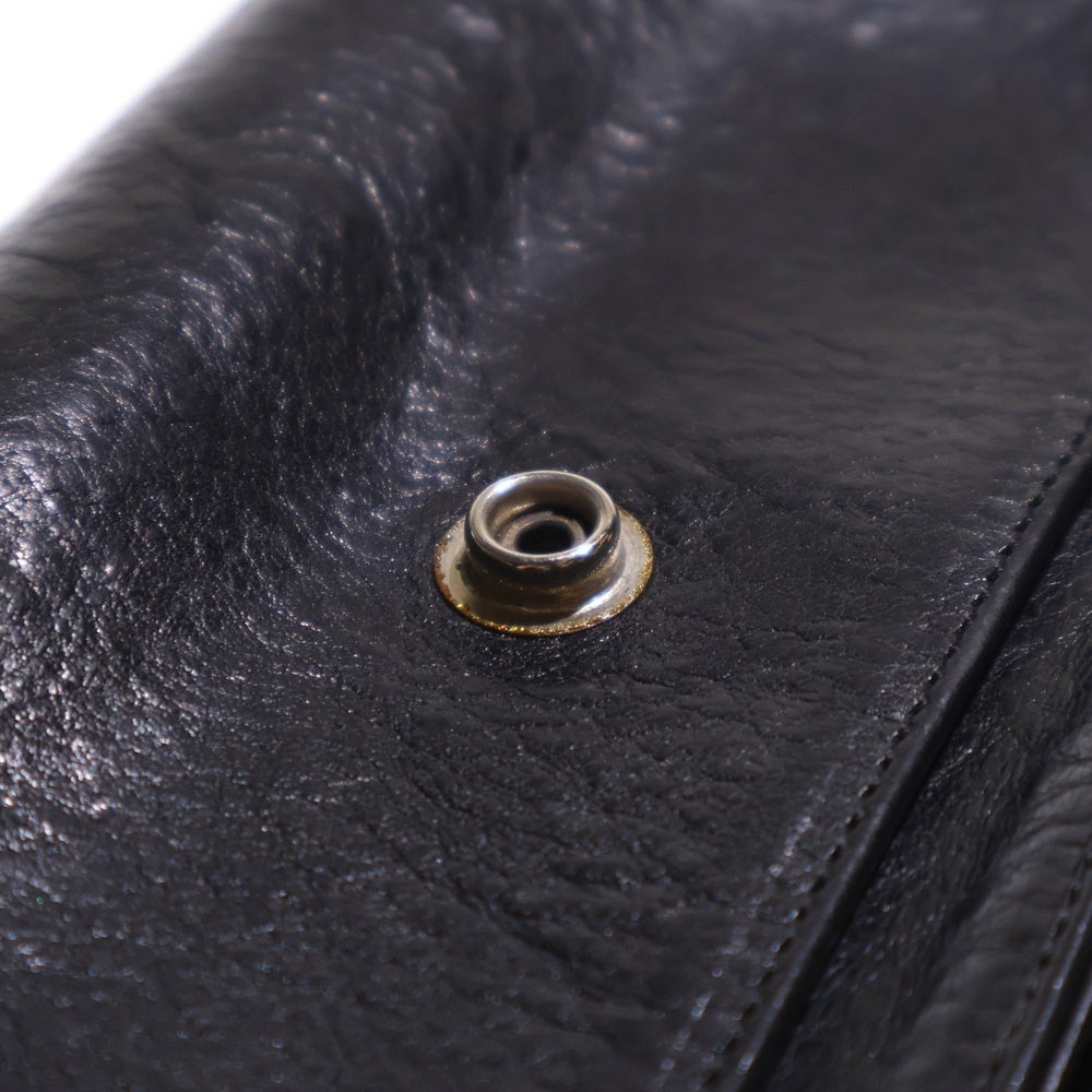 CHROME HEARTS(クロムハーツ) JUDY CROSS BALL ジュディ クロス ボール ボタン レザーウォレット 長財布 ブラック BCA366