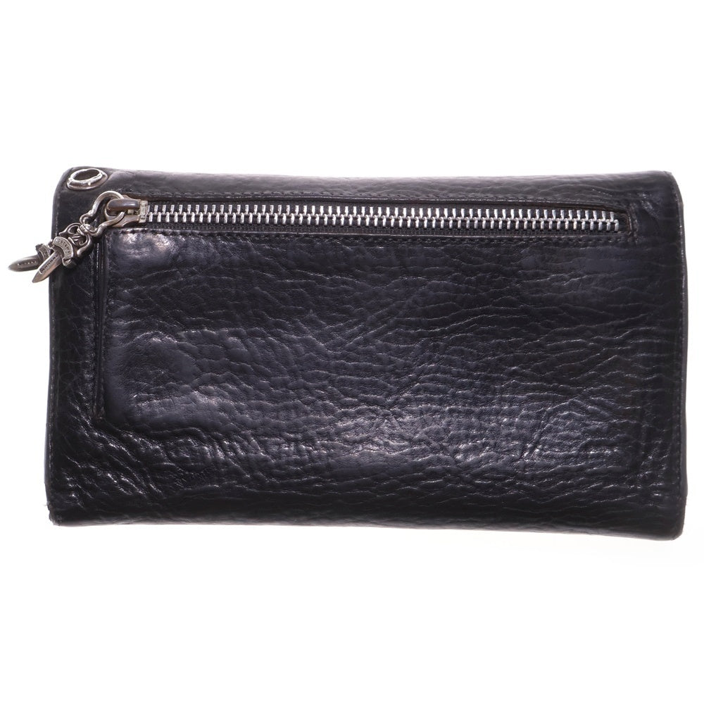 CHROME HEARTS(クロムハーツ) WAVE ウェーブ レザーウォレット 財布 ブラック BCA374