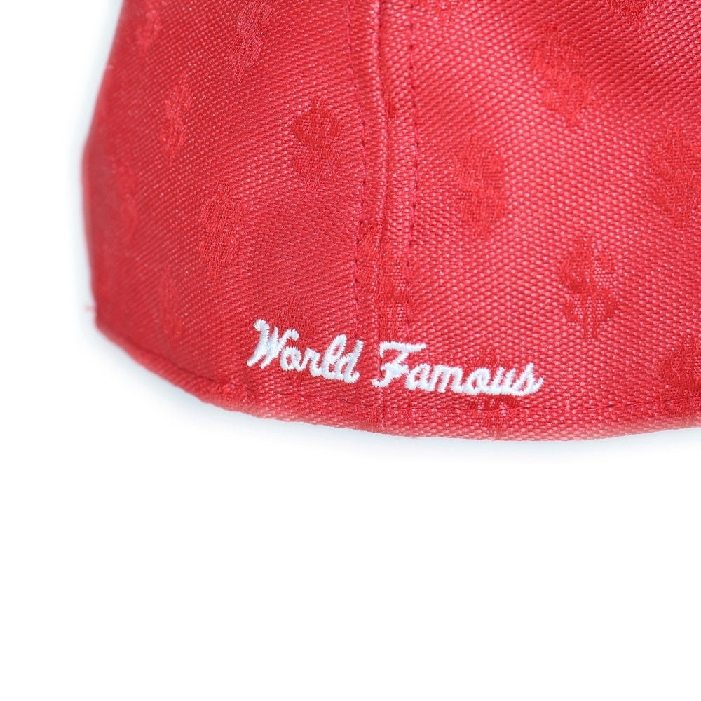 SUPREME(シュプリーム) 18ss × NEW ERA MONOGRAM BOX LOGO モノグラム ボックスロゴ キャップ 帽子 レッド